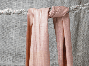 Pale Orange Eri Silk Stole