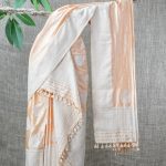 Assam Pat Silk Peach Mekhela Chador
